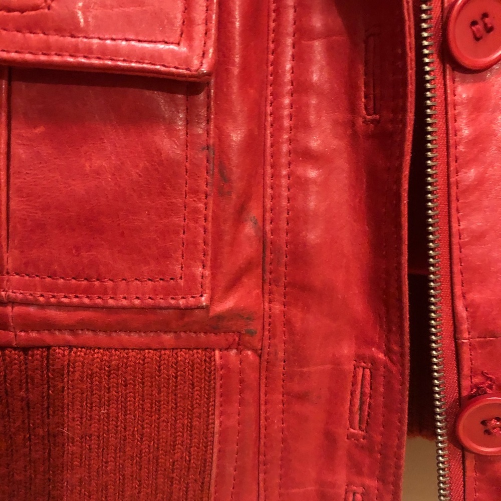100% leather bomber jacket - Picture 3 of 5